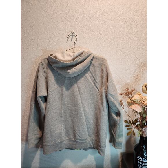 The North Face Boys XL (18/20) Gray Hoodie Full-Zip Fleece Neon‎  " Regular Fit - Picture 4 of 5